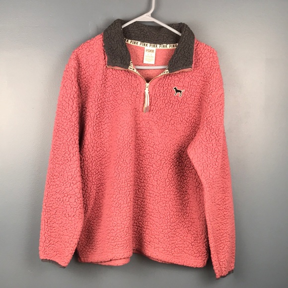 PINK Victoria's Secret Tops - Pink Victoria’s Secret Sherpa Size Medium